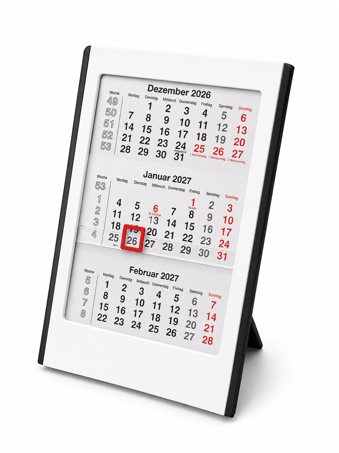 Tischkalender Vela Elfe mit Kalendarium 2027–2028
